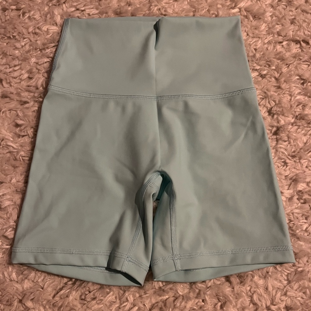 Brand new Aerie bright blue high rise biker shorts. Size xs